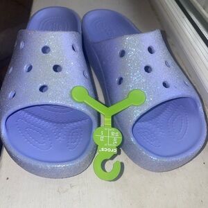 Crocs Womens Glitter Clogs  Size 7 Purple